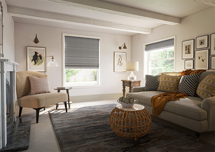 Esme, Weathered Grey - Roman Blind - Image 6